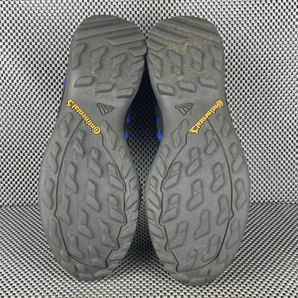 Adidas Terrex Swift R2 Mid GTX Hiking Boots Mens 12 Black Blue Lace Up Outdoors